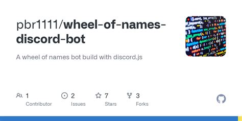 A wheel of names bot build with discord.js .